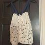 Zara trafaluc white and Navy Sun top size 38 Image 2
