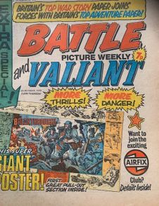 Battle & Valiant Comics x 5, IPC Magazines, 1977 and 1976 UK Vintage Comics, Golden Age