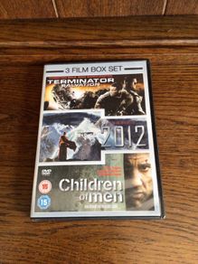 3 Film Box Set Terminator salvation children of men and 2012