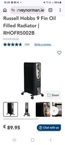 RUSELL HOBBS oil filled electric radiator