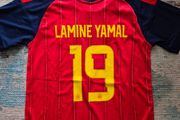 Spain football jersey adults L and XL