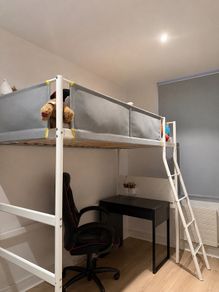 loft bed Frame with mattress