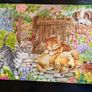 Puppies & kittens Play date 100 Piece Jigsaw Puzzle EUC Image 2