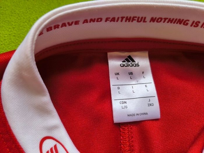 2016/17 Munster Rugby Adidas Tight Fit Jersey Size L Adults