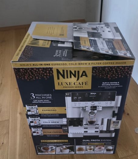 Ninja Luxe Premier 3-in-1 Coffee Machine, Silver ES601UK