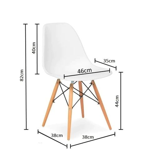 Nordic Oak Table & 6 White Chairs