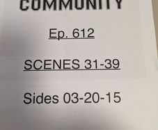 Dan Harmon signed community script