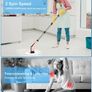 Electric Spin Scrubber, 360 Cordless Powerful Scrub Brush for Cleaning Bathroom, Kitchen, Shower Tub and Floor Tile with Adjustable Extension Long Handle and 8 Replaceable Rotating Brush Heads(Rose) Image 2