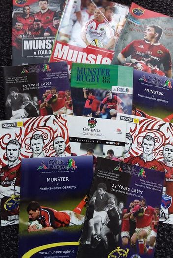 Munster Rugby Programmes - Individually Priced