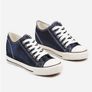 Amazing Metallic Blue Shoes - Hidden Wedge Lace Ups size 6 Image 3