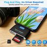 4-in-1 OTG Card Reader, Multi-Function High-Speed Video and Photo Transfer SDTF Card Reader Writer Adapter, Image 5