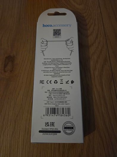 Type-C Braided Charging Cable Black new