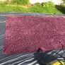 Extra Large thick chunky Rug aubergine colour Image 3