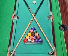 Vintage Small Pool Billiards Table