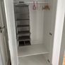 White wardrobe with hanging storage shelves Image 3