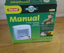 PetSafe Staywell Deluxe 4-Way Locking Cat Flap White Manual 300 Series New Boxed
