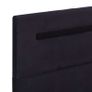 Bed Frame with LED Black Fabric 135x190 cm Image 4