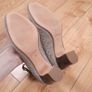 Clarks Mauve Taupe Suede Studded Ankle Strap Block Heels 4UK/37EU Image 4