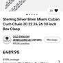 Miami Cuban Curb Sterling Silver Chain Image 6
