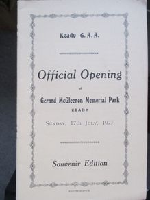 GAA Opening  McGleenon Park, Keady, 1977