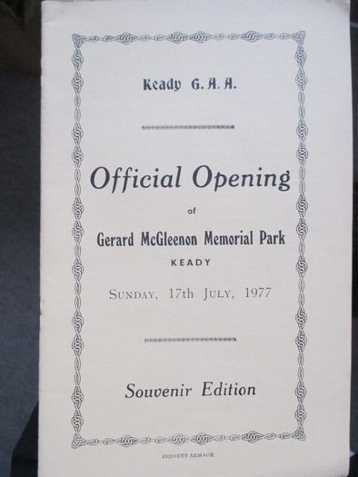 GAA Opening  McGleenon Park, Keady, 1977