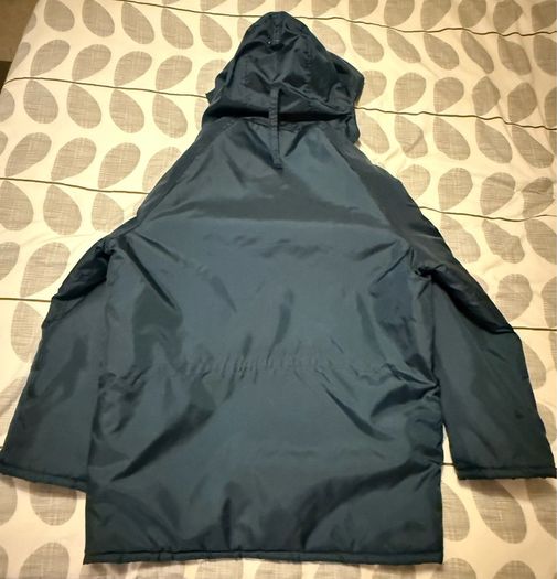 Vintage Mod Snorkel Parka Jacket - Heavy Duty Navy / Orange Quilted Lining (Made in England)