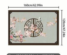 Chinese floral themed rug free postage