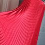 WHISTLES red satin pleated midi skirt - Sz 16 UK - Rrp 129 sterling Image 4