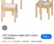 Ikea kids table and chairs