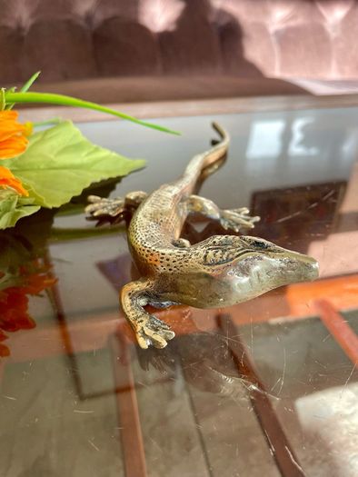 Peerage Brass Lizard Post War 1950s 25 cm