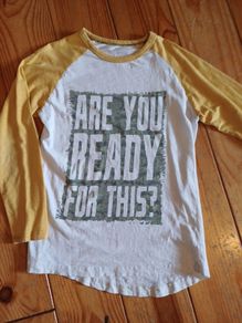 Age 9-10 'Are You Ready' Long Sleeved Top