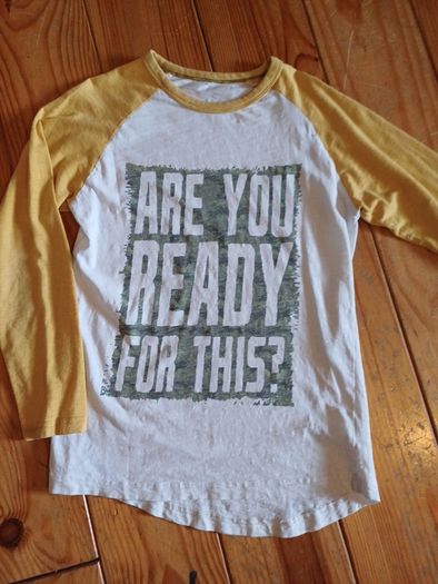 Age 9-10 'Are You Ready' Long Sleeved Top