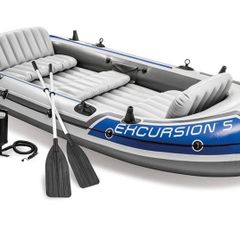 Inflatable Boat Set with Aluminium Oars and Pump (FREE POSTAGE)