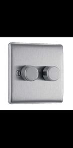 Double light dimmer switch