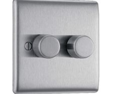 Double light dimmer switch