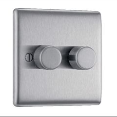 Double light dimmer switch