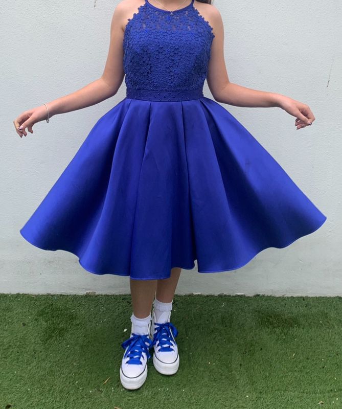 Royal Blue Confirmation Dress Girls Occasion Dress Free Blue Ribbon Laces  For Sale in Rathcoole, Dublin from #topseller