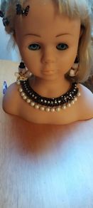 Vintage  Pearl And Rhinestone  necklace
