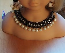 Vintage  Pearl And Rhinestone  necklace