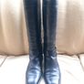 Mulberry Black All Leather Knee High Boots S.40  (7) UK Image 2