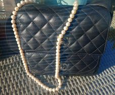 80cm freshwater pearl necklace, magnet clasp, D18 free reg post