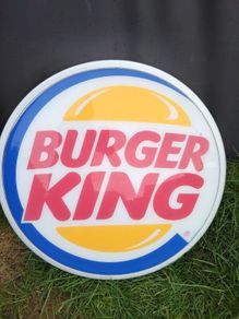 Genuine Commercial Burger King Light Up Sign