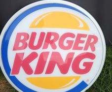 Genuine Commercial Burger King Light Up Sign