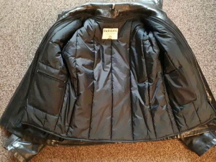 Helstons leather biker's motocycle jacket