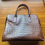 Vintage Crocodile Leather Gucci Imitation Handbag Image 2