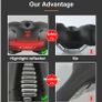 Hollow Breathable Bicycle Saddle Men Women MTB Road Bike Saddle Shock Absorbing Comfortable Big Butt Bike Seat Safety Warning Image 3