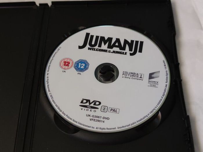 Jumanji Welcome to the Jungle Dvd