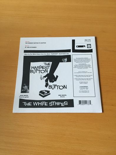 The White Stripes The Hardest Button to Button 7 inch single