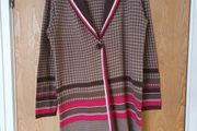 Betty Barclay Long  Cardigan.  S. 14.