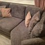 Grey corner couch with 6 matching cushions Image 3